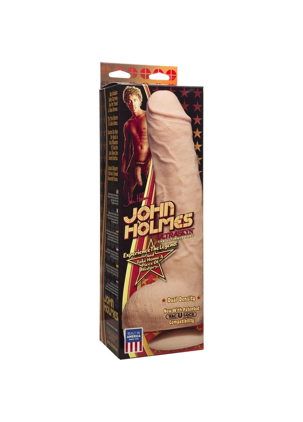 Фалоімітатор John Holmes ULTRASKYN, діаметр 6 см, Vack-U-Lock Doc Johnson (298349896)