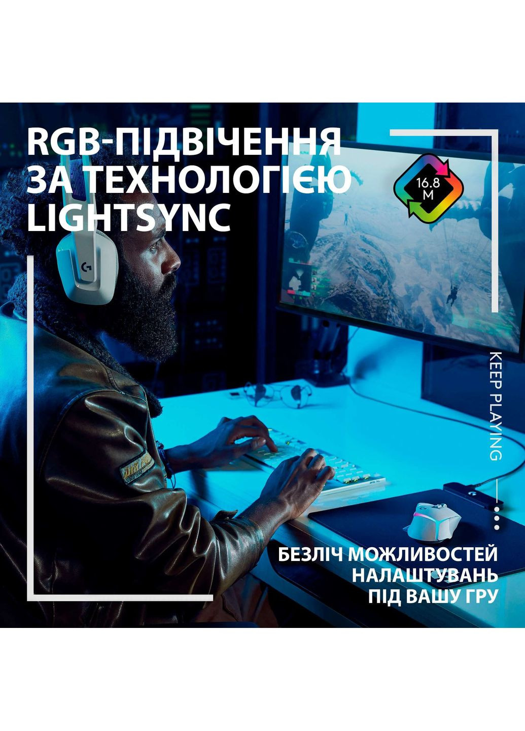 Миша ігрова G502 X Plus Wireless White (L910-006171) Logitech (360418525)