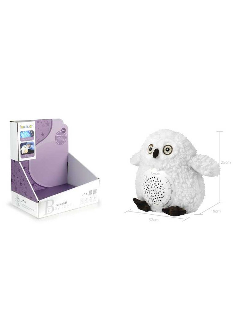 Ночник FM 666-34 (36) "Совеня", проектор звездного неба, колыбельные, звуки природы, таймер, в коробке China 121083 (367854144)