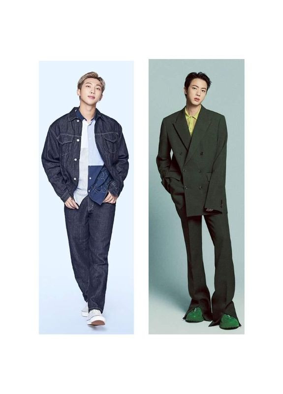 Дакiмакура 150х50 см Джин Jin BTS Намджун Namjoon BTSм Подушка з наволочкою двостороння Viva (346057916)