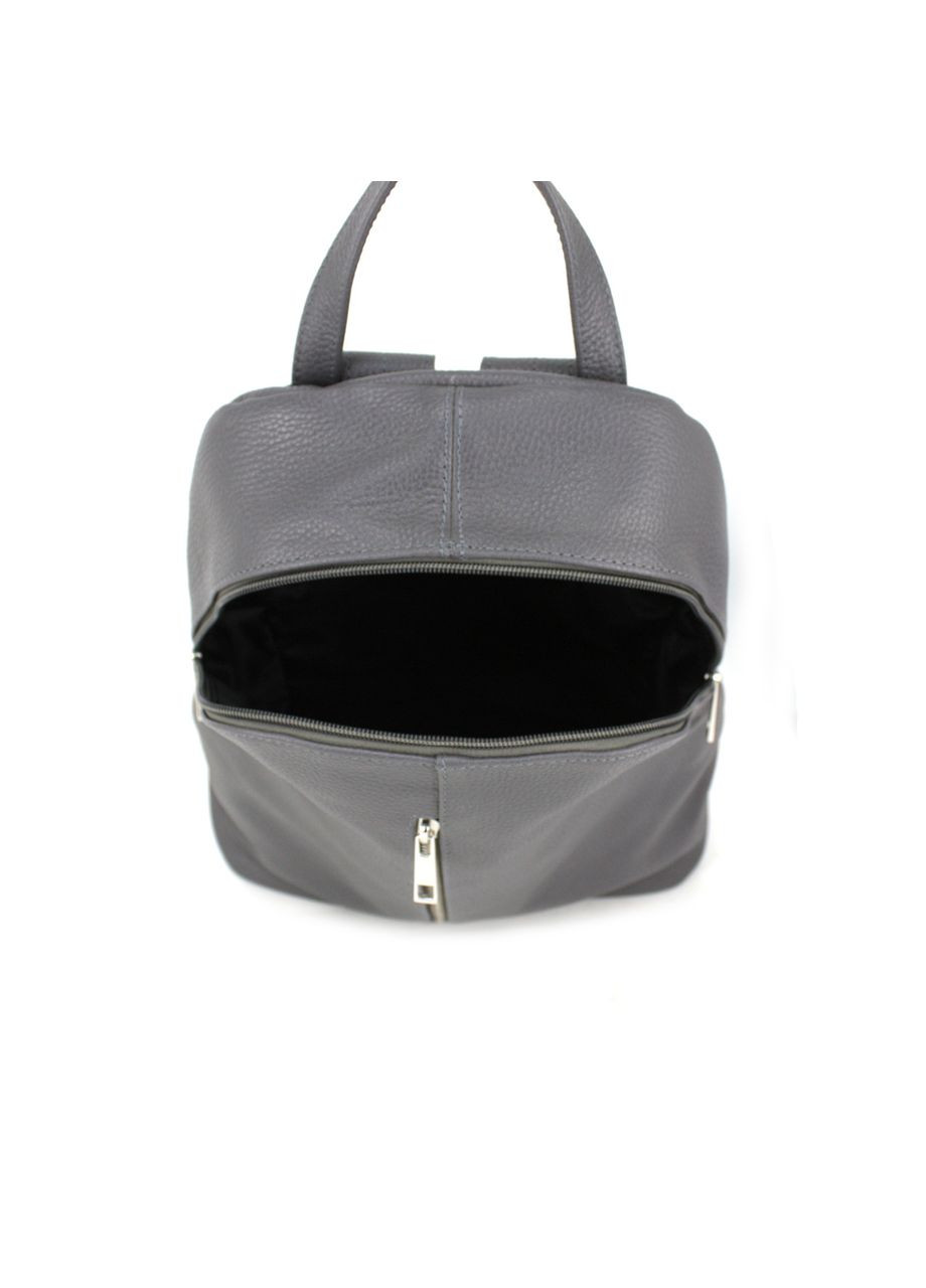 Женский кожаный рюкзак 841021 темно-серый Borsacomoda (269995054)