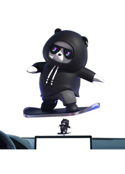 Фігурка-слайдер в автомобілі L'Andre Sliding Cartoon Bear Ведмідь скейтер Cool Black HandyHeat (394453939)