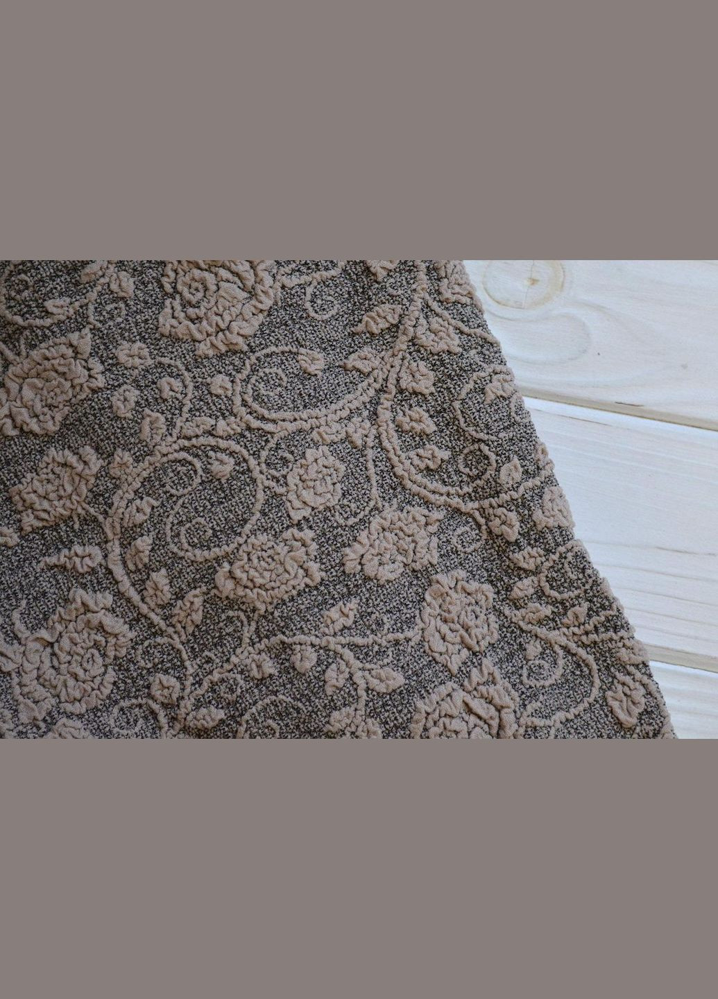 Жакардові чохли на стільці Roza без спідниці Бежеві Kayra (324800149)