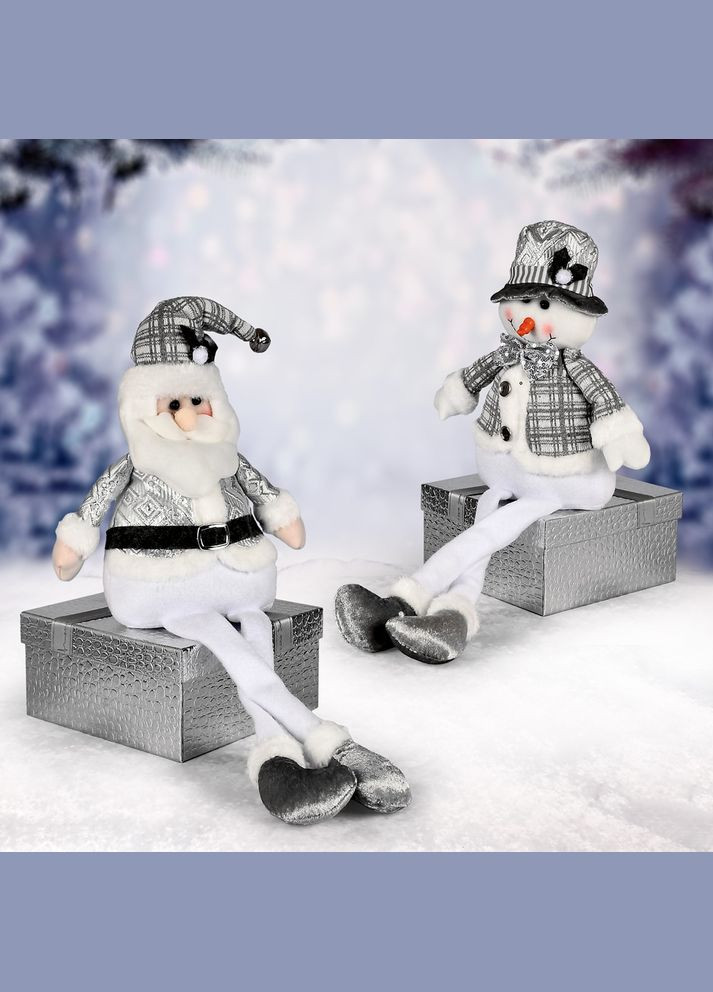 Фігура новорічна "Santa Snowman" 70см (ноги-телескоп) Home (307118288)