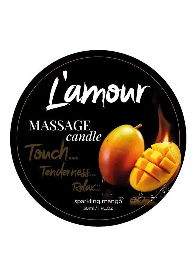 Массажная свеча Mango с ароматом манго, 30 мл L'amour (329890629)