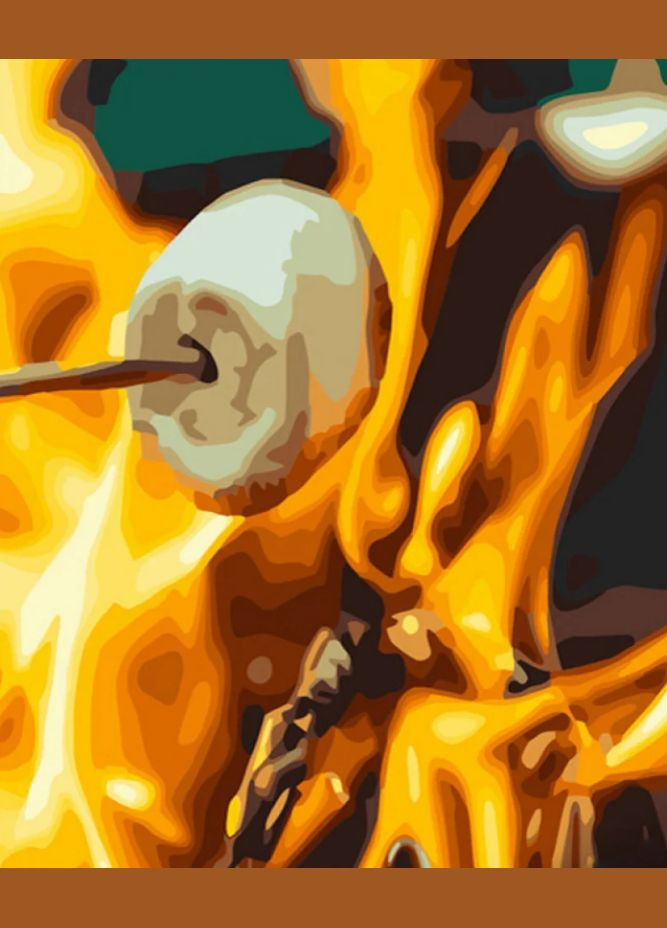 Картина за номерами Зефір над вогнищем 40х50 см GS759 ( ) Strateg (328945844)