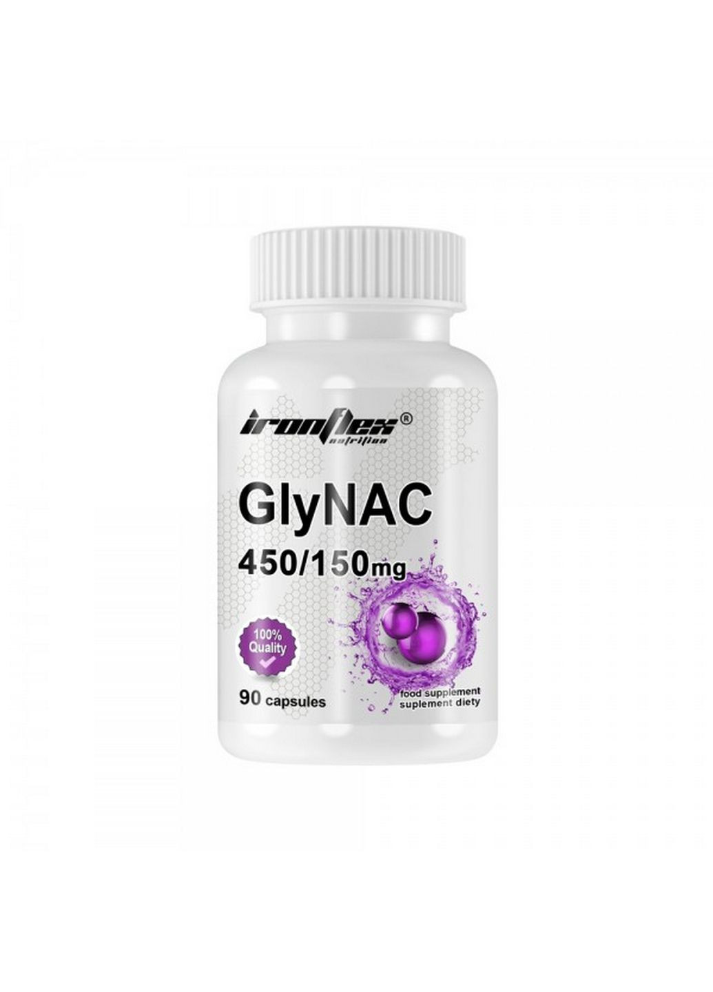Амінокислота GlyNAC 450/150 mg, 90 капсул Ironflex (315874028)