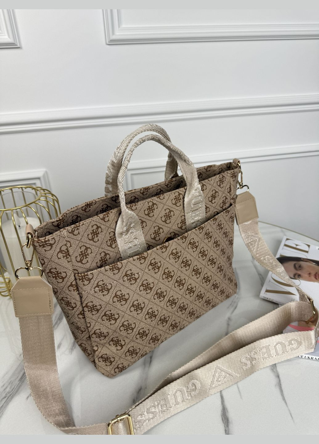 Гесс Medium сумка шопер (бежевый цвет) No Brand (322375661)