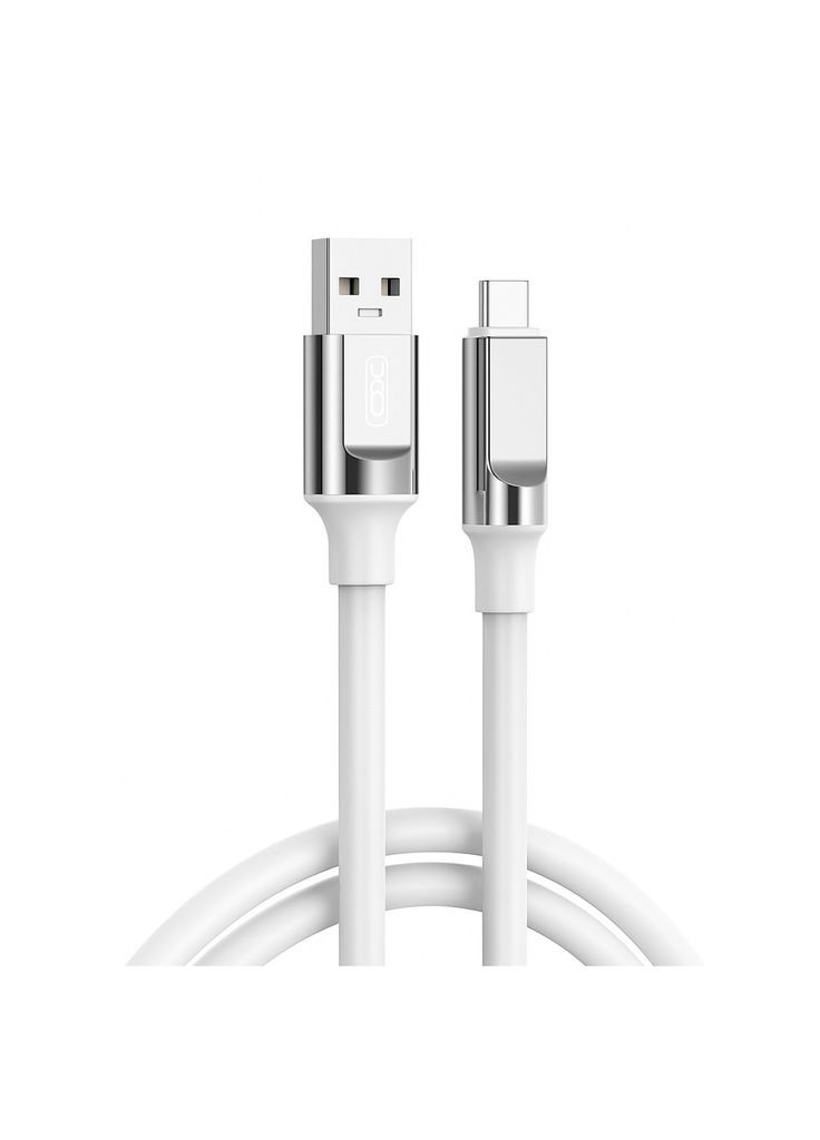 Дата кабеля (m481626) XO USB 2.0 AM to USB-C 1.0m 6A silicone white (367072194)