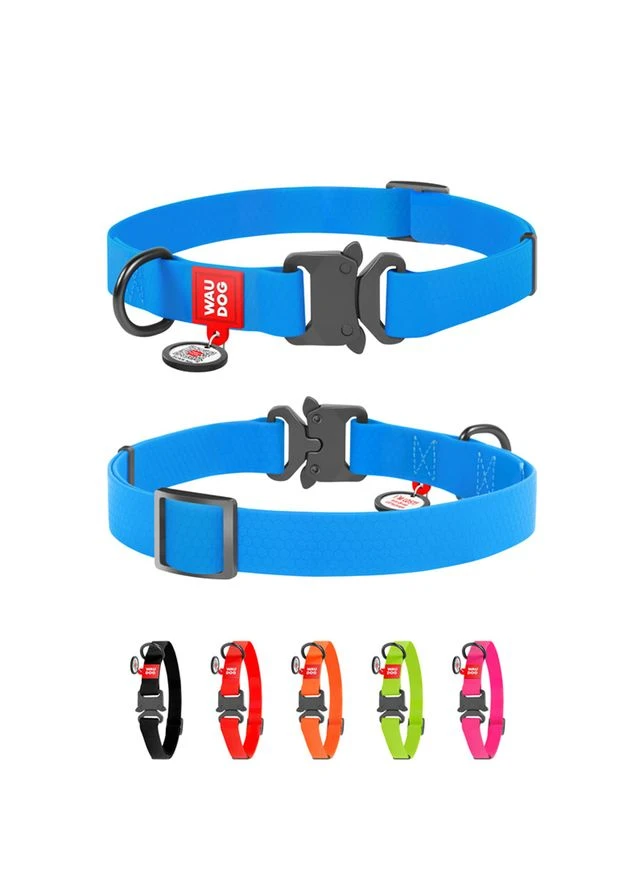 Ошийник для собак водостійкий WAUDOG Waterproof з QR паспортом, металева пряжка-фастекс, Ш 25 мм, Дл 38-58 см, Collar (382346811)