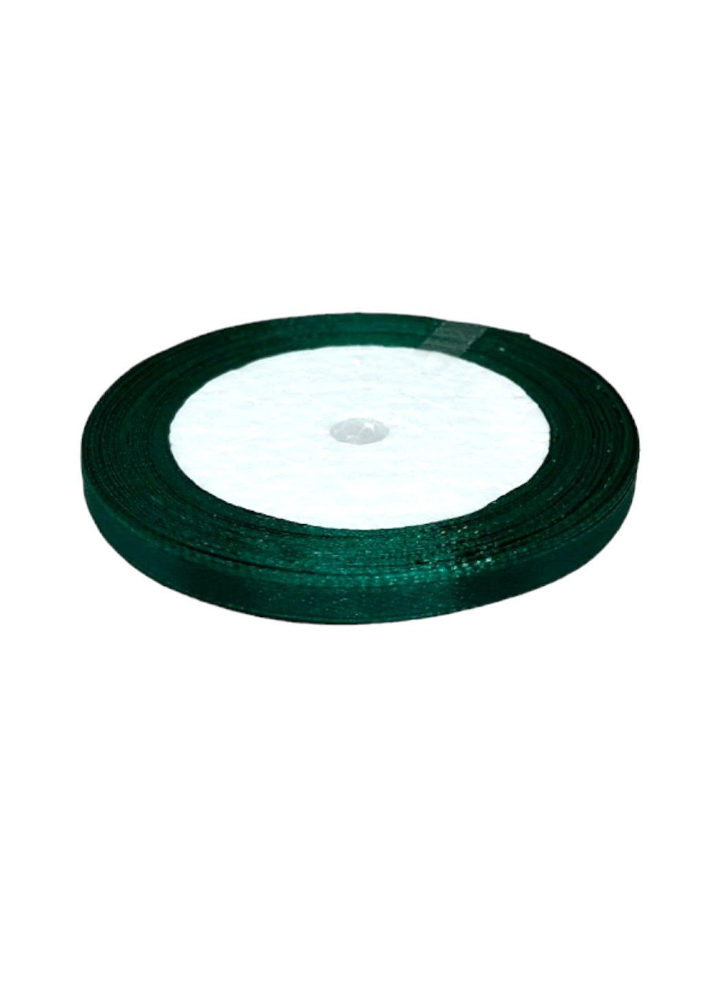 Атласна стрічка 0,6 см, колір темно-зелений, 23 м No Brand (307830204)