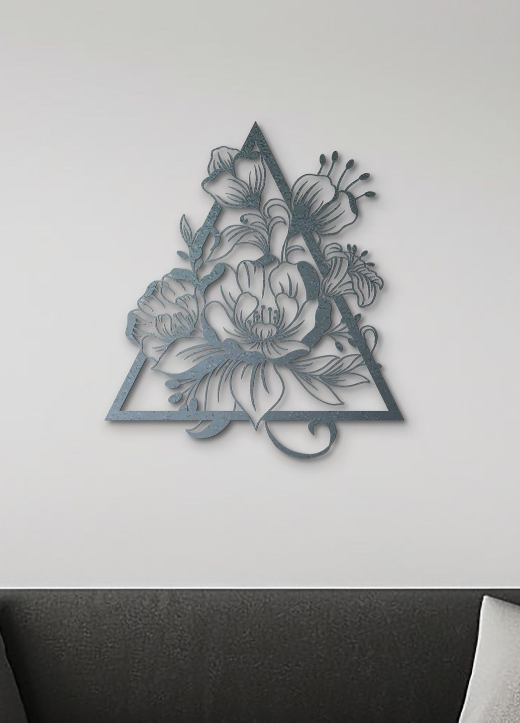 Деревянный декор для дома, декоративное панно на стену "Цветочный цветок", стиль лофт 70х80 см Woodyard (292113970)