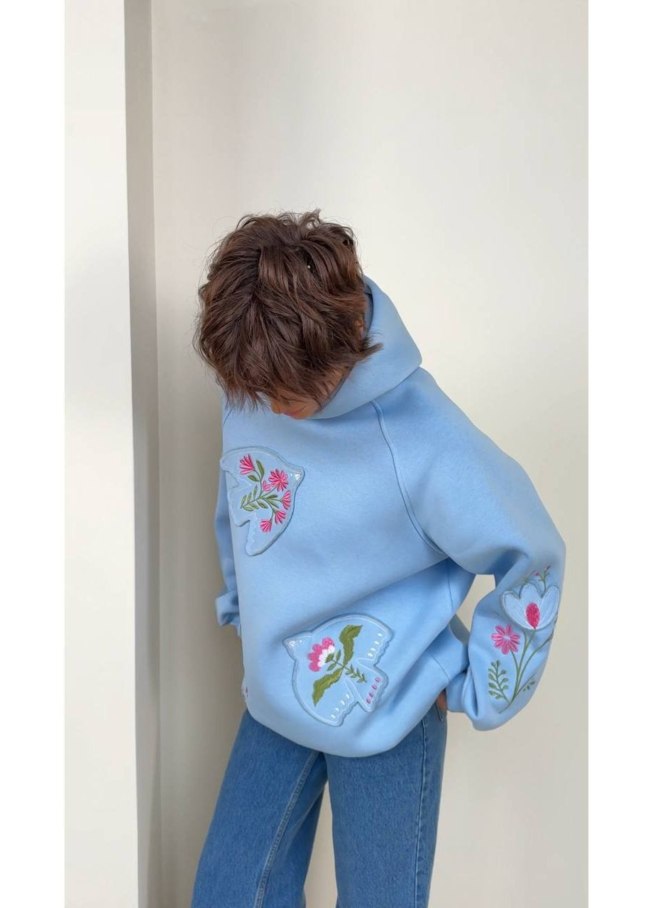 Женские худые с вышивкой на флисе "Птичка" No Brand (367254558)