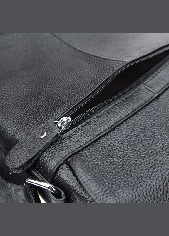 Чоловічий шкіряний месенджер 1t9168-black Borsa Leather (322189509)