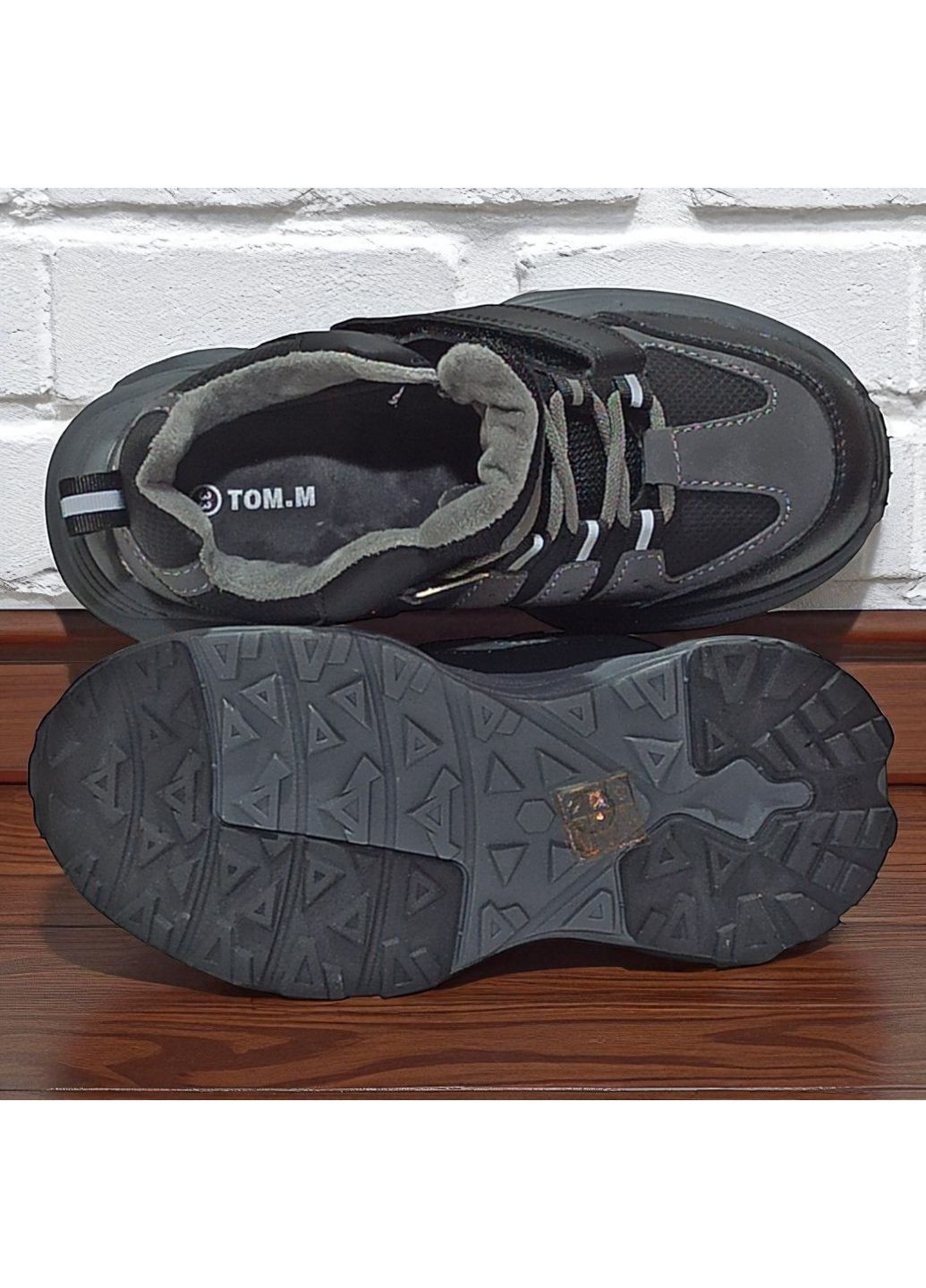 Ортопедичні утеплені хайтопи демісезонні підліткові кросівки на липучці для хлопчика підлітка Tom.M (362145947)
