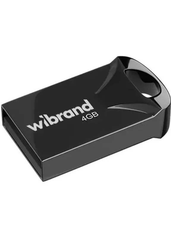 USB флеш накопичувач 4GB Hawk Black USB 2.0 (WI2.0/HA4M1B) Wibrand (400016588)