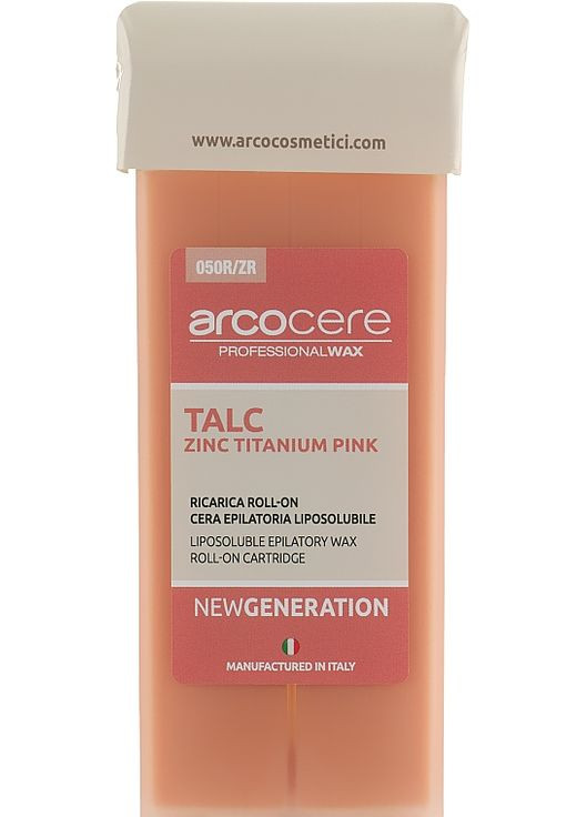 Воск в кассете "Тальк" Wax Pink Titanium Roll-On Cartidge 100ml (1059429-60791) Arcocere (365823021)