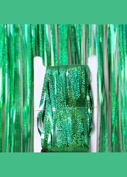 для фотозони з голограмою 1 м на 1 м зелений Jannet Дощик (316307142)