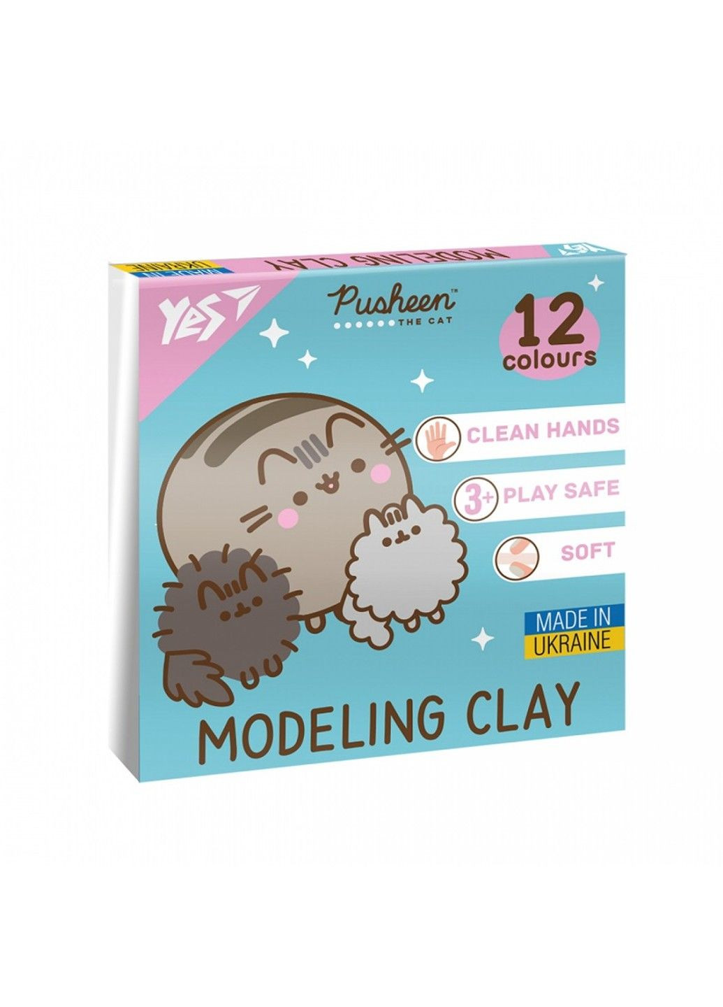 Пластилин 12 цветов 240 г Pusheen 540669 Yes (322578858)