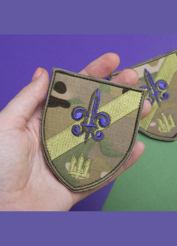 Набір шевронів 4 шт з липучкою 140 Окремий Розвідувальний батальйон 7,5х9 см військовий вишитий патч нашивка для одягу IDEIA (307257247)