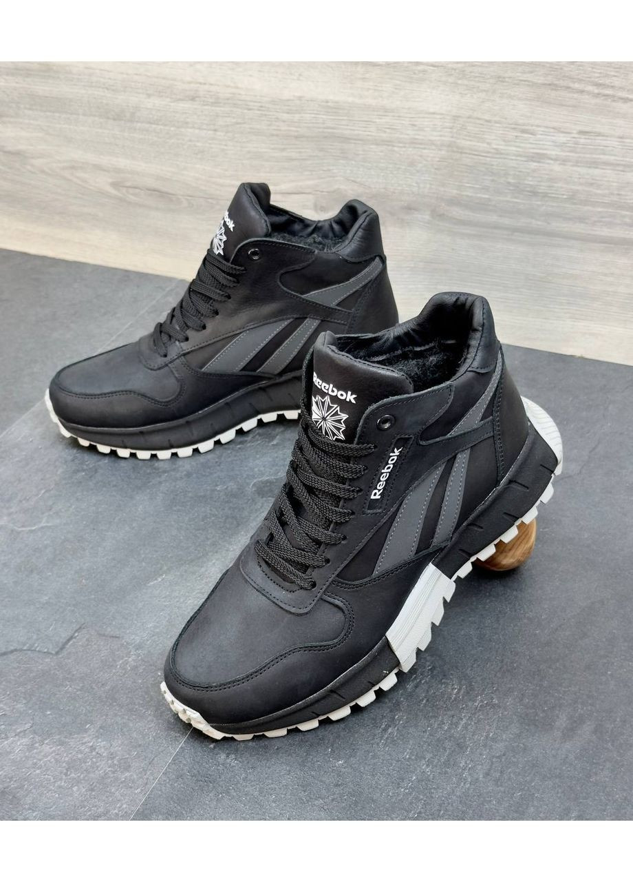 Чоловічі шкіряні зимові черевики No Brand (363555179)