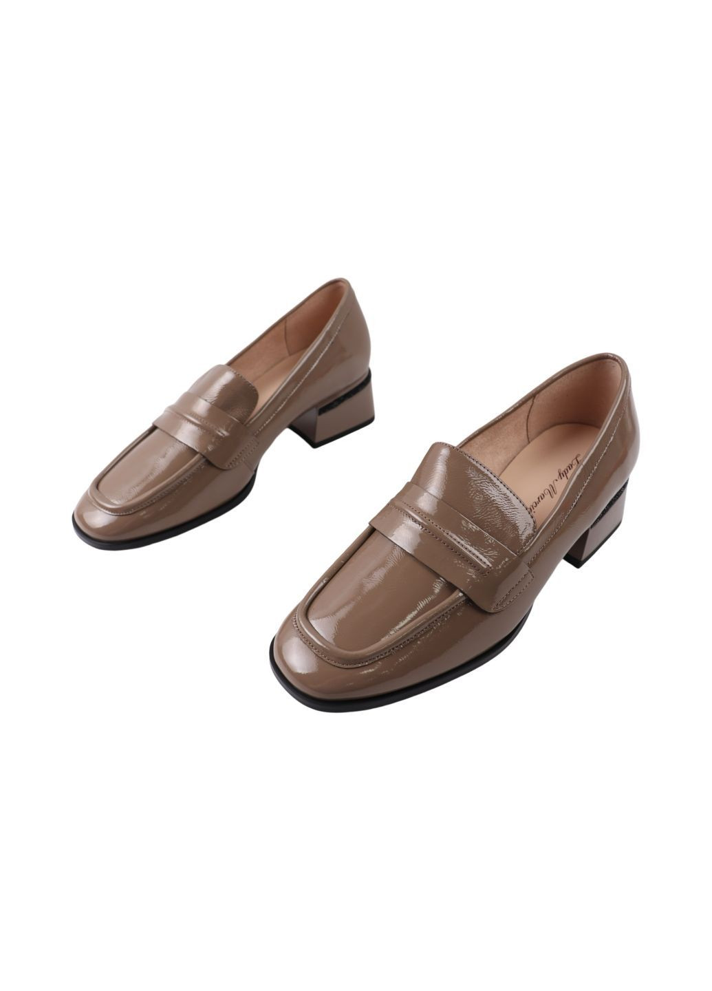 Lady Marcia Туфли женские визоновые натуральная лаковая кожа бежевый з, — (300775637)