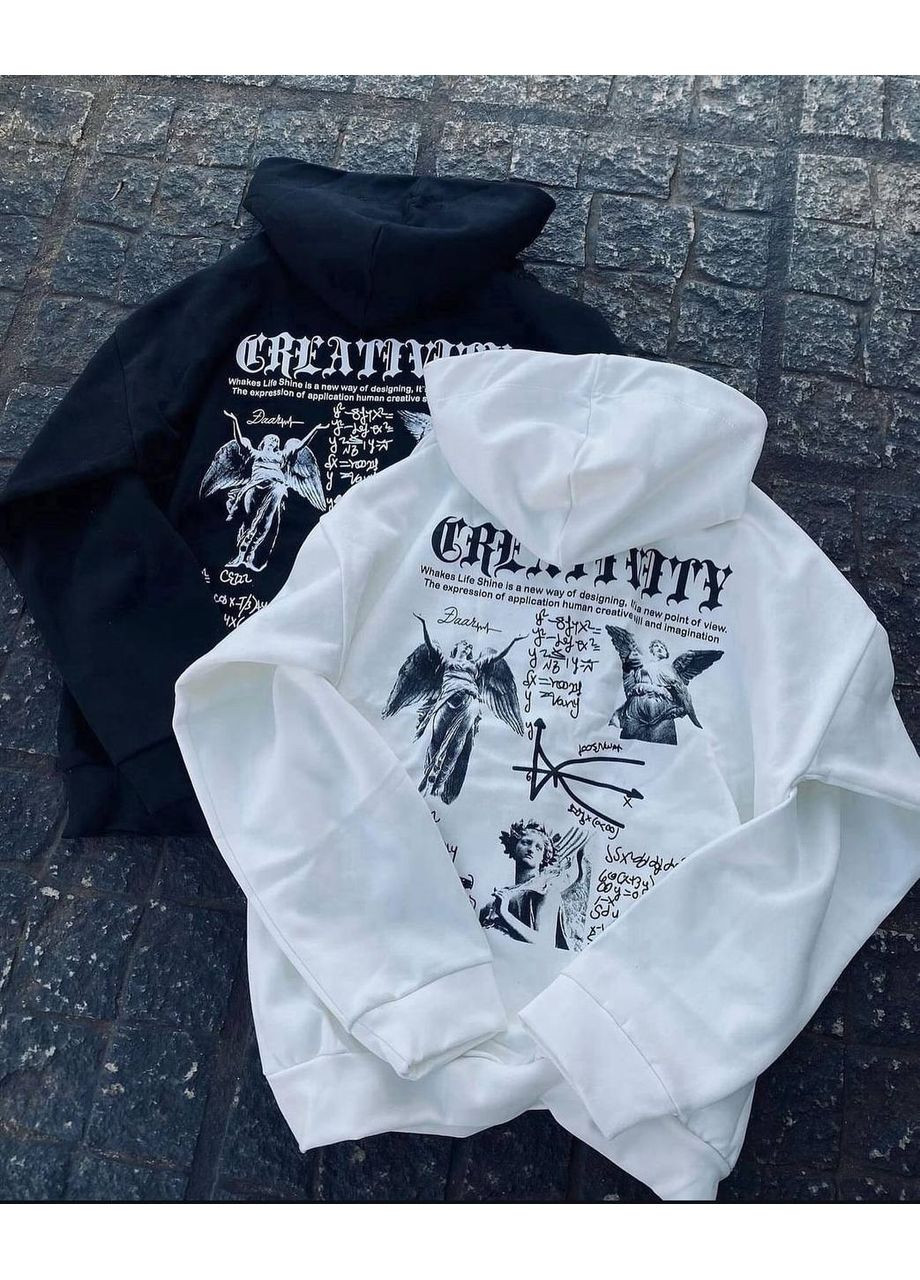 Худые с принтом из тринитки на флисе Україна (354824141)