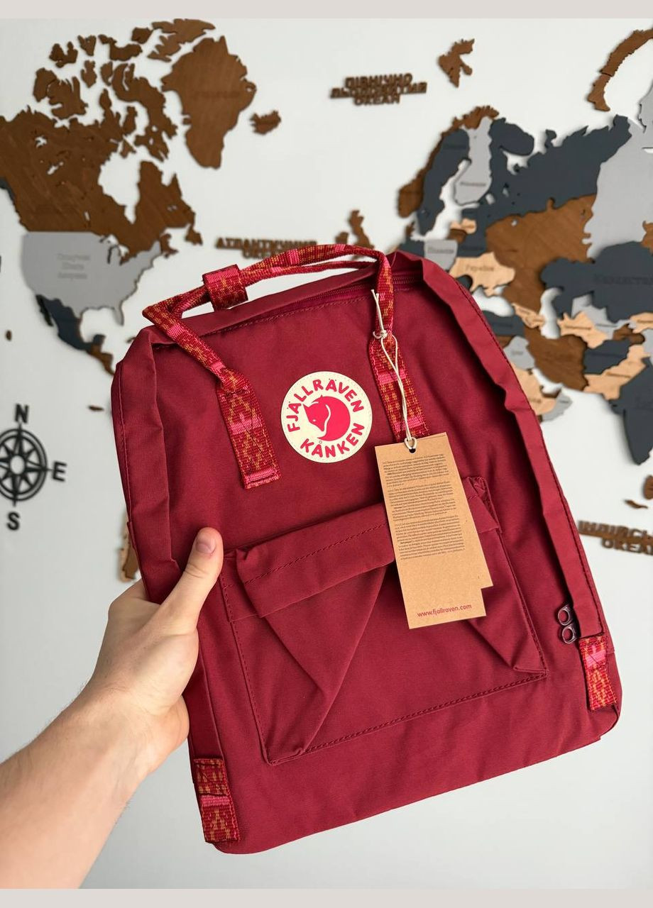 Рюкзак канкен, (kanken) fjallraven не промокающий бордовый No Brand Рюкзак (340459538)