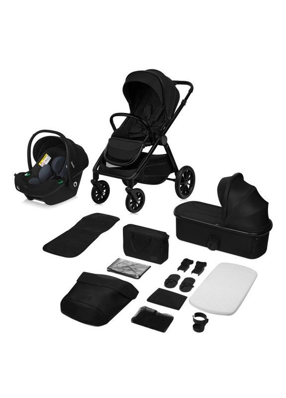 Универсальна коляска 3 в 1 Layla Black Onyx () Lionelo LO-LAYLA 3IN1 BLACK ONYX (341083414)