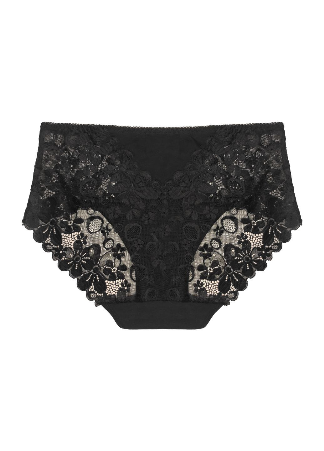 Труси бавовняні найвищої якості прикрашені мереживом Ouno (361153390)