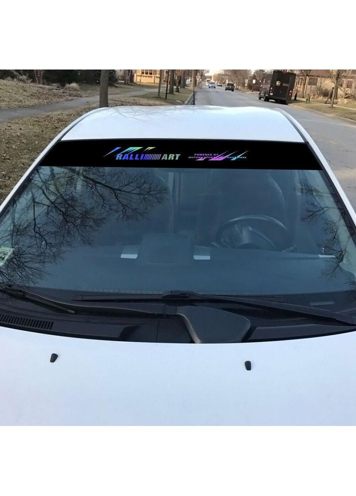 Наклейка на лобове скло 3D TUNING STUDIO Раллі арт 1300х210х0.15мм No Brand (362499586)