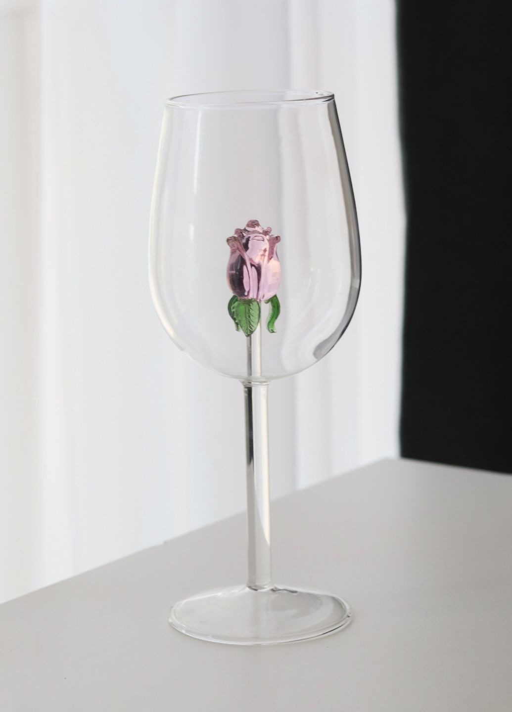 Бокал для вина и коктейлей роза внутри 550мл No Brand (330777848)