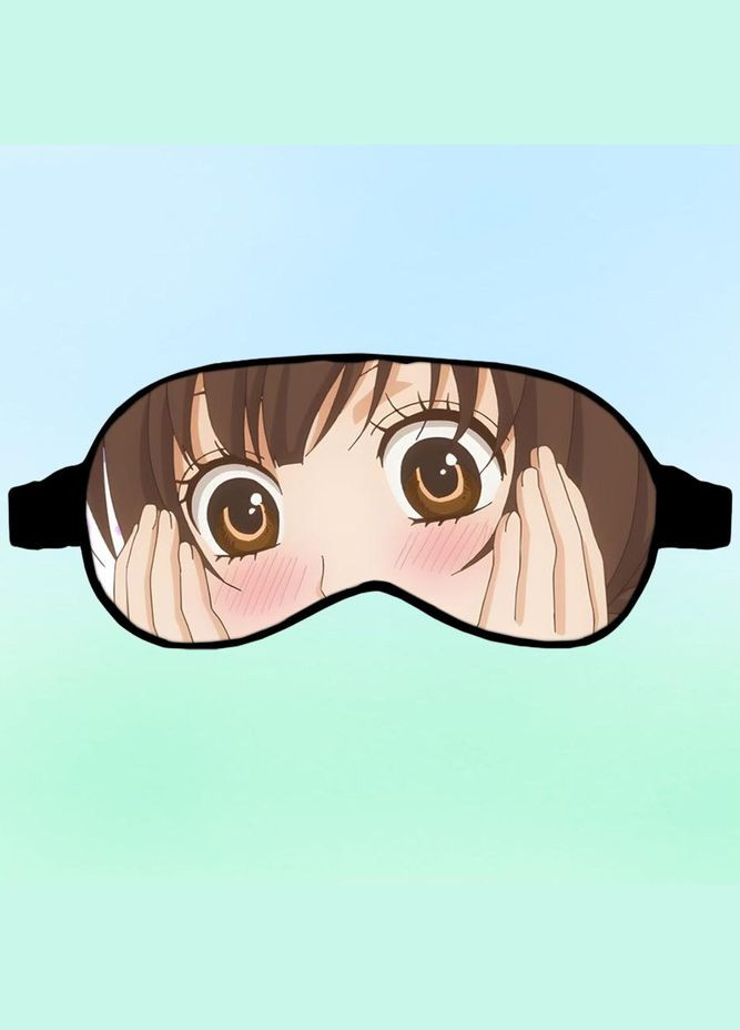 Маска для сну Аніме Вовчиця та Чорний Принц #0001 чорна No Brand (315044391)