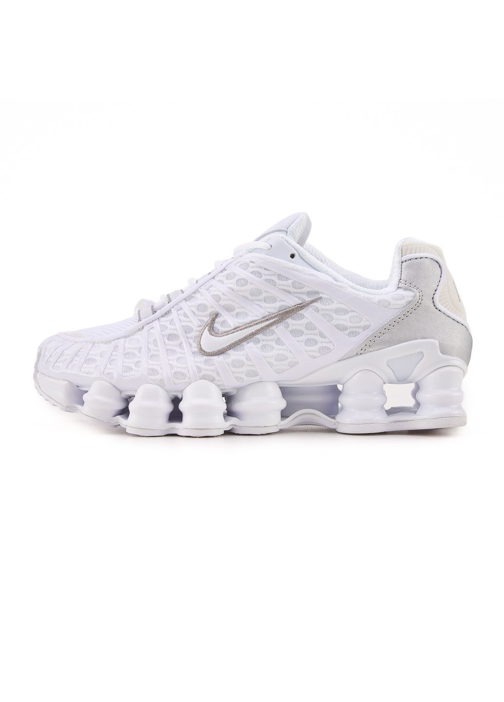 Белые демисезонные кроссовки мужские nike shox tl white найк шокс тл No Brand