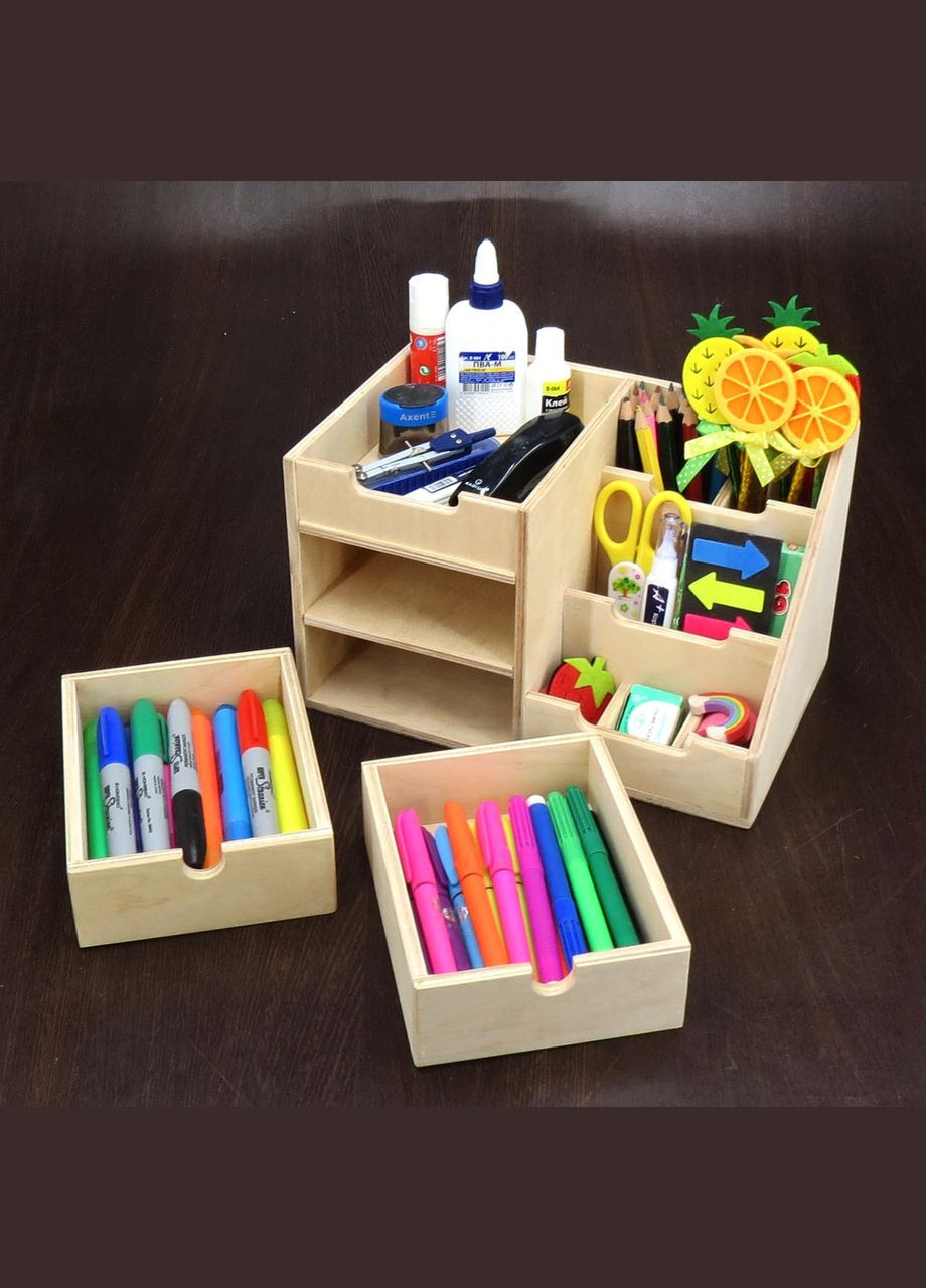 Органайзер настільний з дерева Лорел бланже (КНЦ-006701) No Brand (328225122)