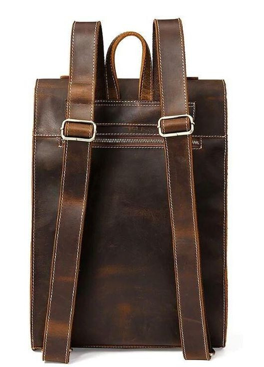 Рюкзак шкіряний дорожній 14796 Коричневий Vintage (328449846)