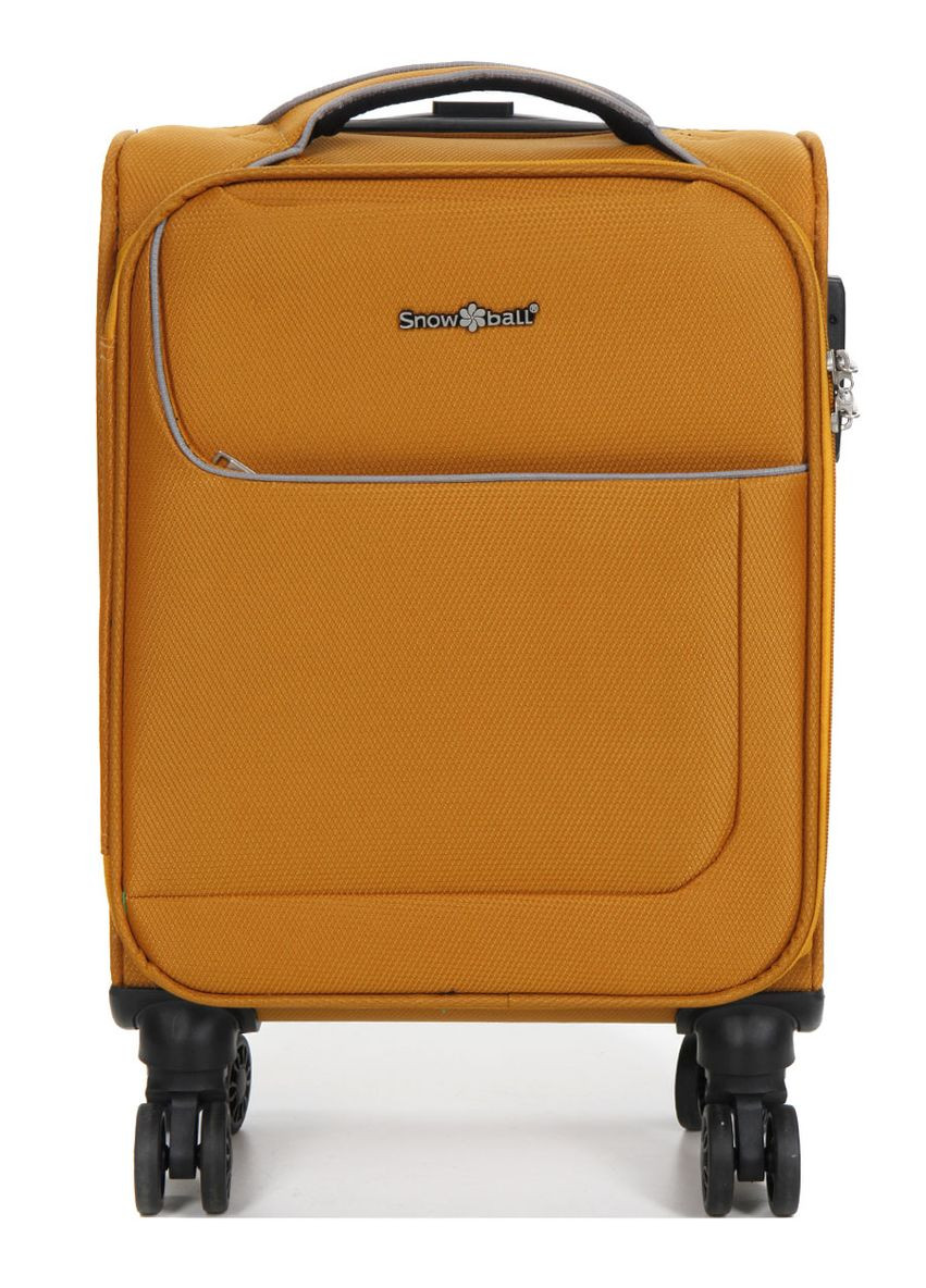 Чемодан мини XS тканевый 22204 46×33×18см 28+7см Оранжевый Snowball (297643825)