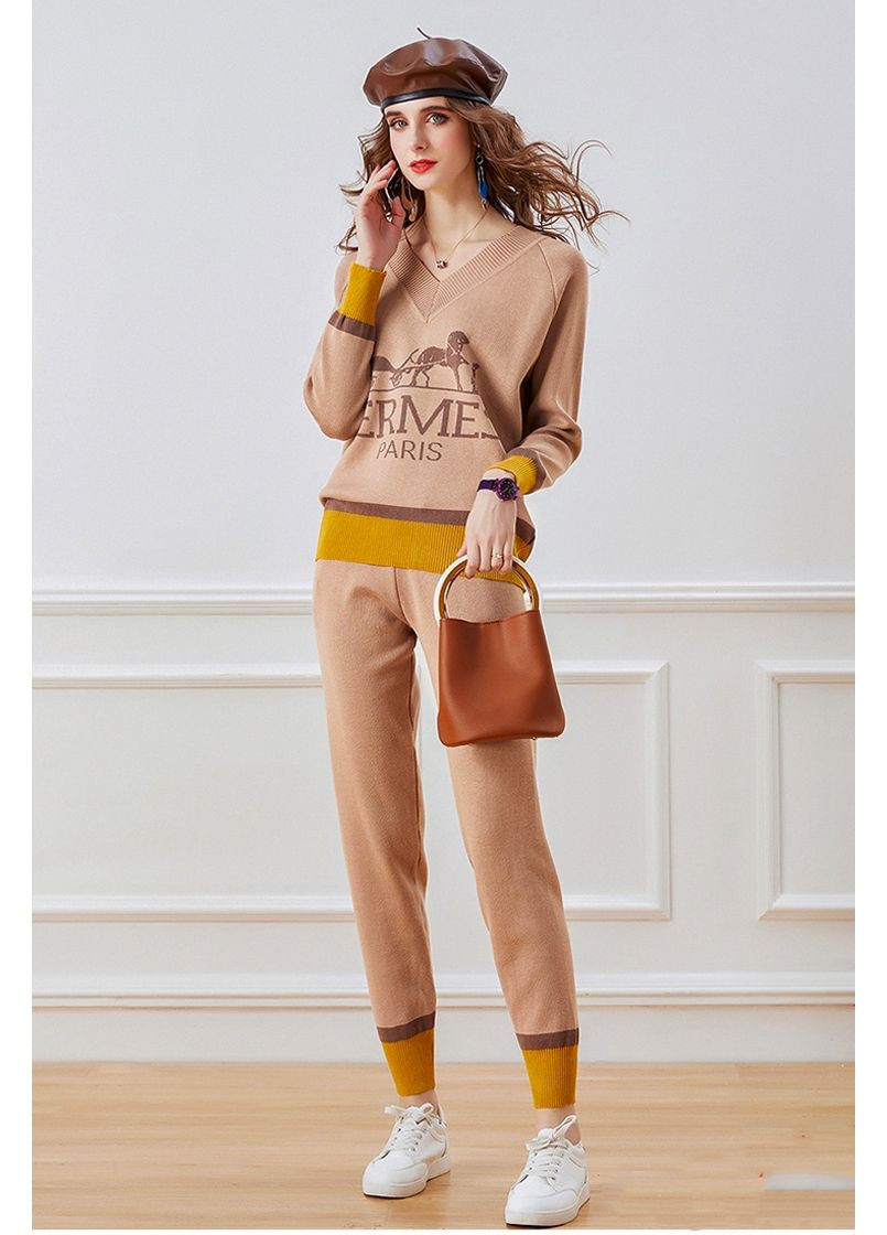 Женский трикотажный брючный костюм HS-20-1 Number Nine (363261714)