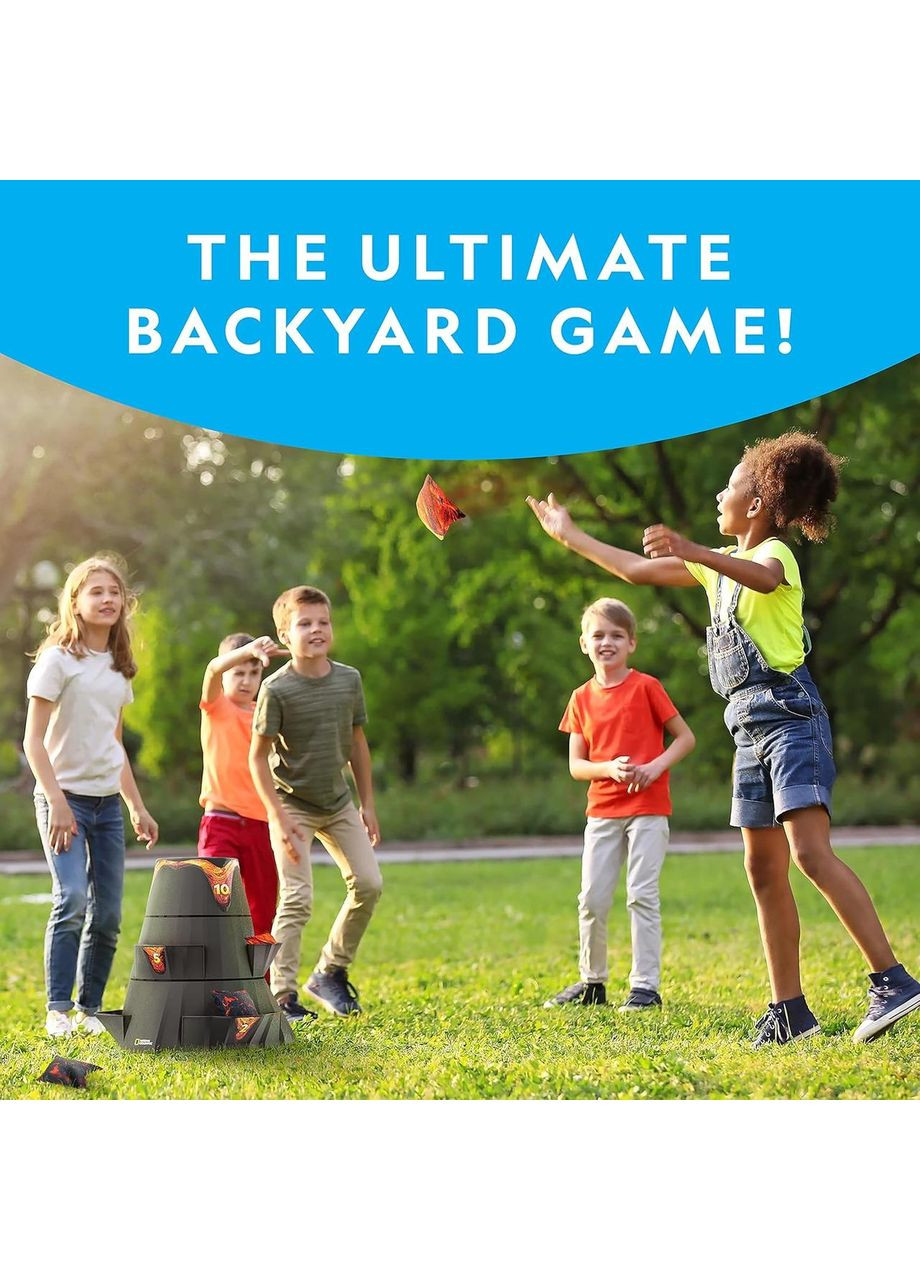 Развивающий набор для игры в корнхол Вулкан Volcano Bean Bag Toss Backyard Game Set National Geographic (365251414)