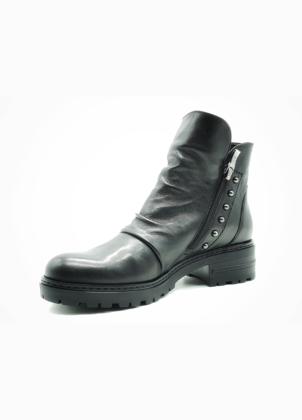 Жіночі черевики зимові чорні шкіряні P-19-1 24 см (р) patterns (259299753)