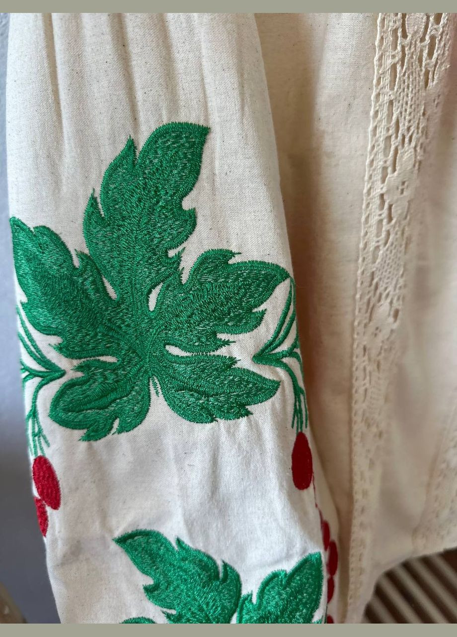 Жіноча вишиванка Калина батал бежева ESQ 7499 (356145999)