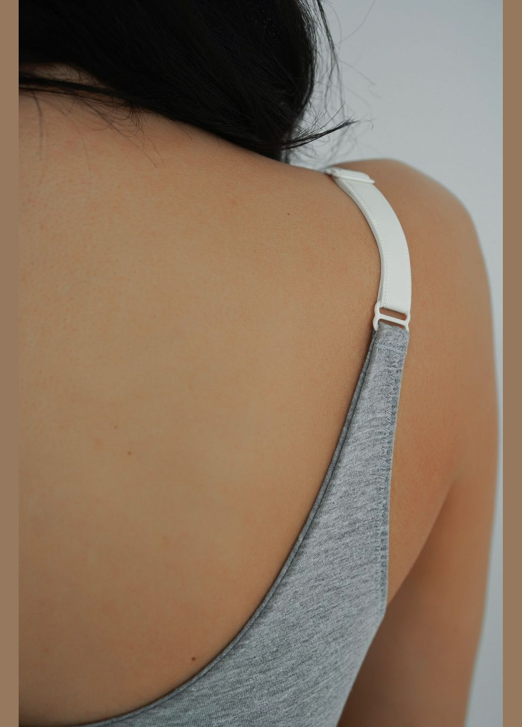 Серый топ для беременных и кормящих мамочек Мамин Дім хлопок