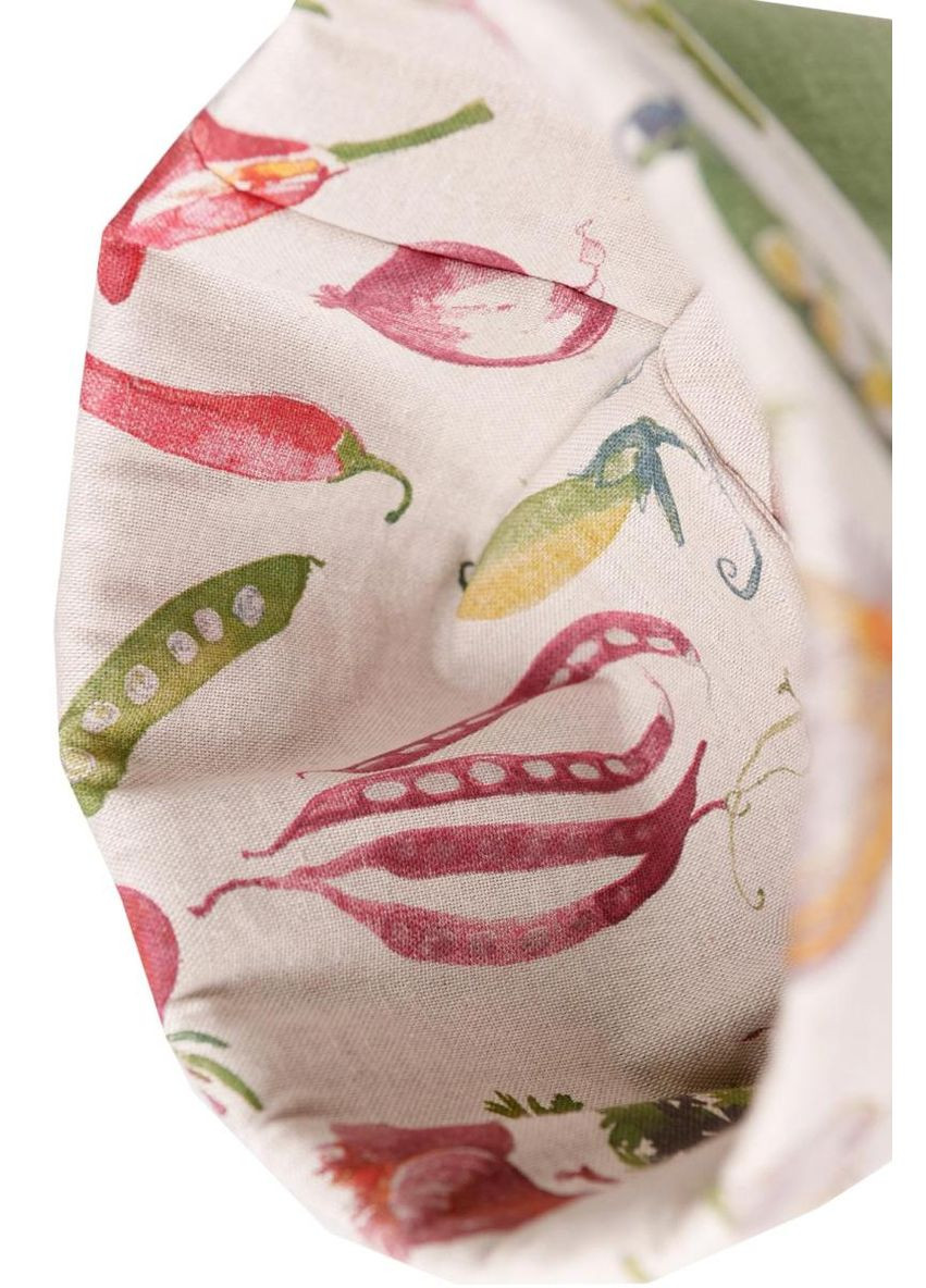 Універсальний кошик для зберігання Овочі зелені текстильний контейнер для кухні органайзер для продуктів ProDobro (369377949)