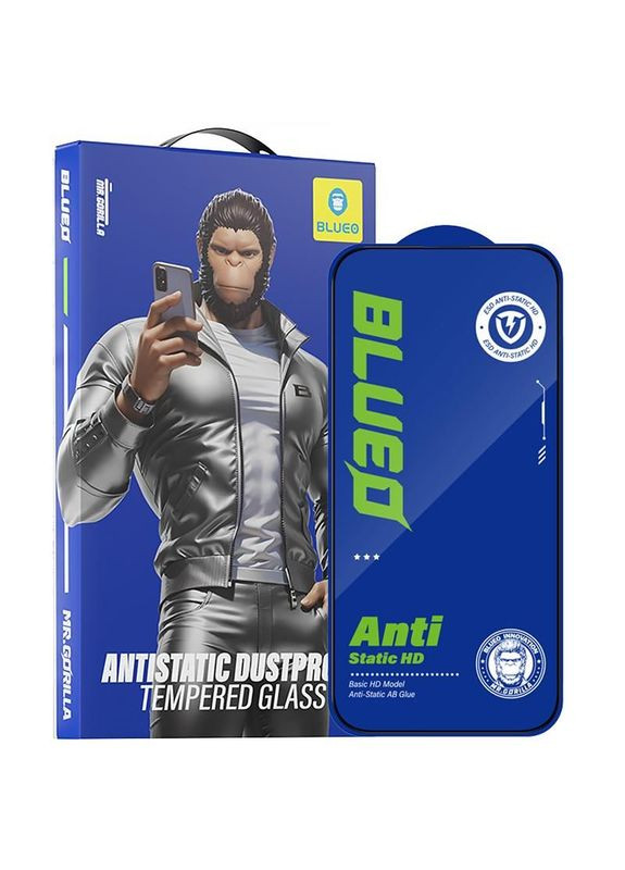 Захисне 2.5D скло Full Cover HD для Apple iPhone 15 Pro (6.1") Blueo (369645223)