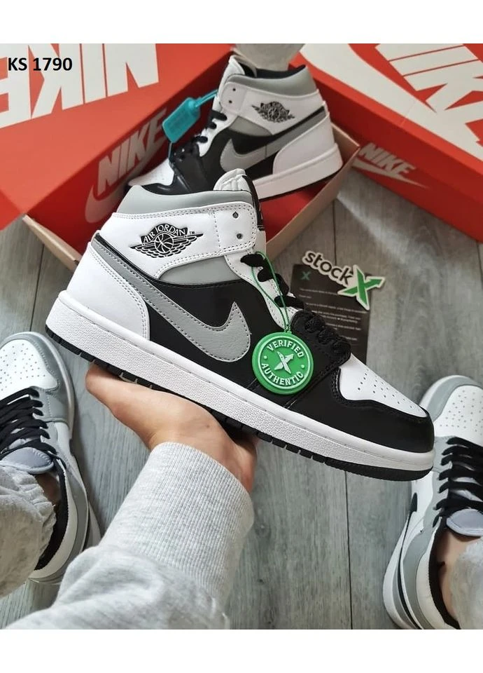 Комбіновані кросівки чоловічі nike air jordan 1 retro high og найк аір джордан демісезон No Brand
