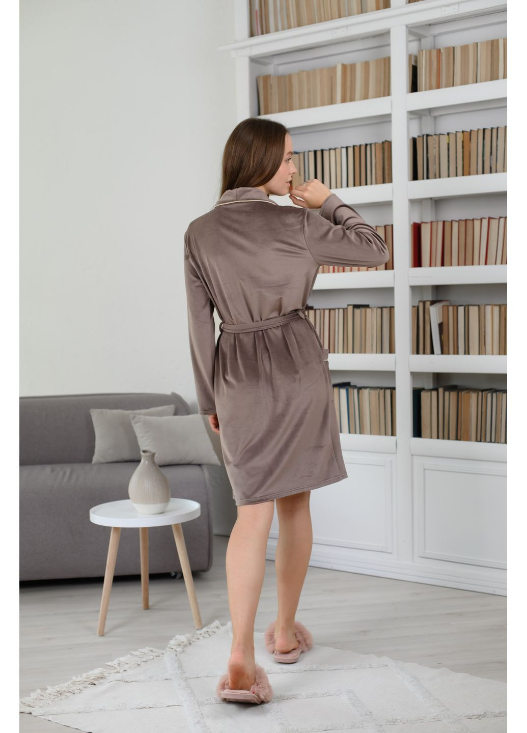 Женский велюровый халат N.EL. (358205163)