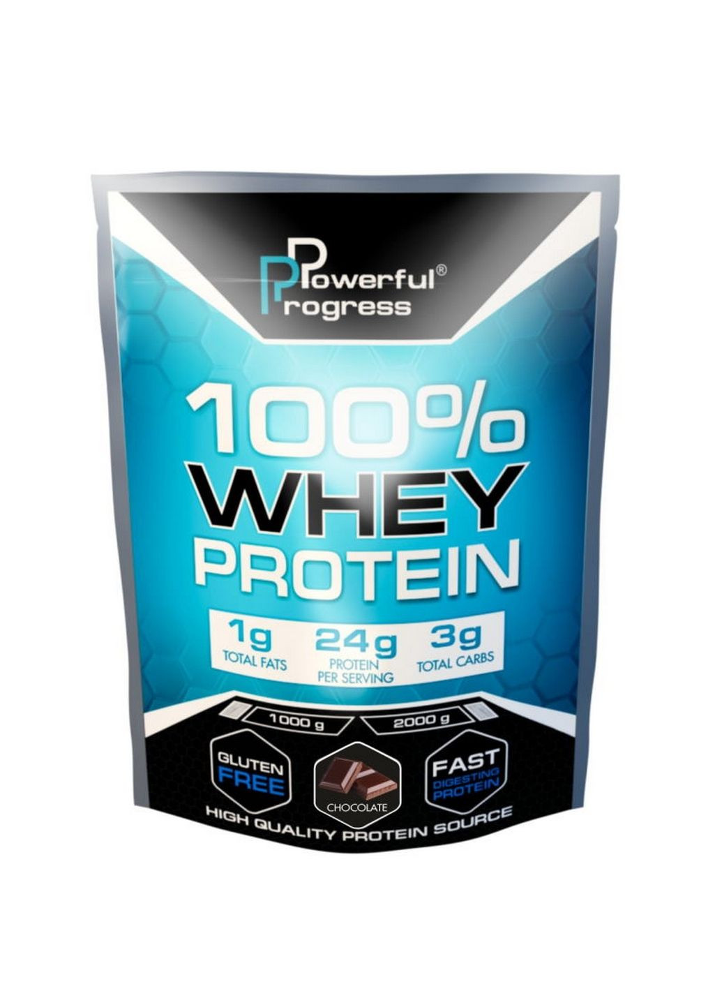 Протеїн 100% Whey Protein, 2 кг Шоколад Powerful Progress (293339888)