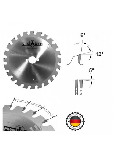 Диск пильный 216х2,8х1,8х30 мм Z=34 форма зубца S-WZ (Super-ATB) асимметричный низкий шум и вибрация продольна (11828) Profitool (298576108)