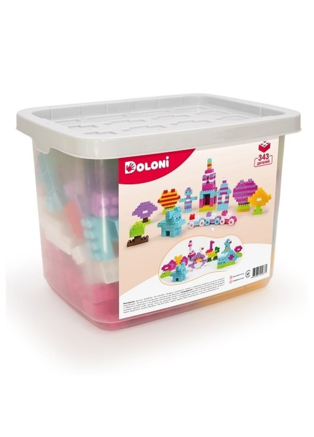 Конструктор Набор для девочек в контейнере 343 дет (013999/02) Doloni (365590320)