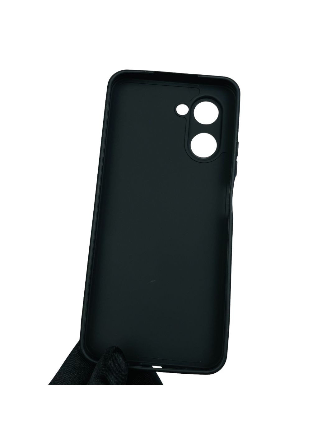 Чехол для A17k однотонный с квадратными гранями с защитой камеры на оппо а17к чёрный Oppo (366022210)